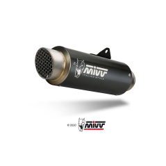 Mivv GP Pro zwarte uitlaat voor Kawasaki Z900 2025-2027