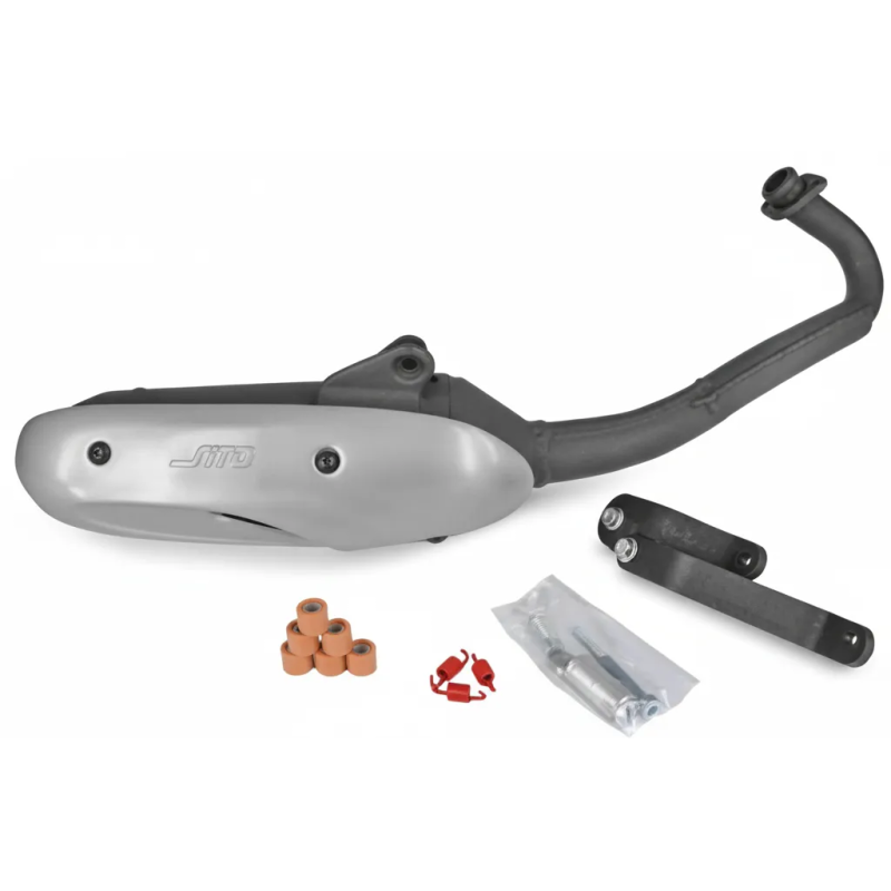 Tubo de escape Sito 0586 para motores Piaggio Zip, Typhoon, Runner, Scarabeo, Stalker 50cc Tubo de escape Sito 0586 para motores Piaggio Zip, Typhoon, Runner, Scarabeo, Stalker 50cc
