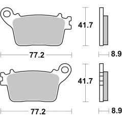 Brembo 07HO59SP Gesinterte Bremsbeläge Straße hinteren, 1 Paar