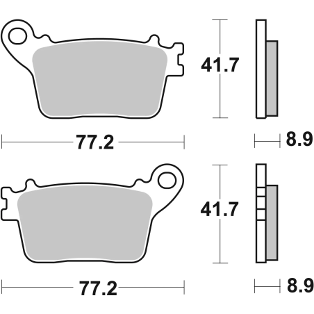 Brembo 07HO59SP Gesinterde Remblokken Weggebruik achterkant, 1 paar