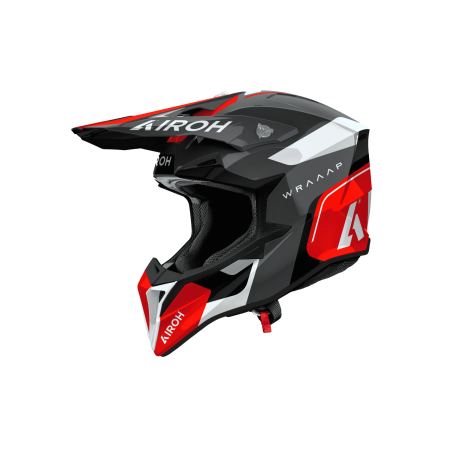 Airoh Wraaap Conquer Red Gloss Cross Helmet WRAC55