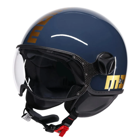 Momo Design FGTR Classic Flip E2206 Jet Helmet - Gold / Brass