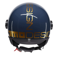 Casco Jet Momo Design FGTR Classic Flip E2206 Oro / Latón