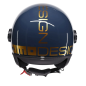 Casco Jet Momo Design FGTR Classic Flip E2206 Oro / Latón
