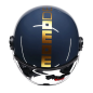 Casco Jet Momo Design FGTR Classic Flip E2206 Oro / Ottone