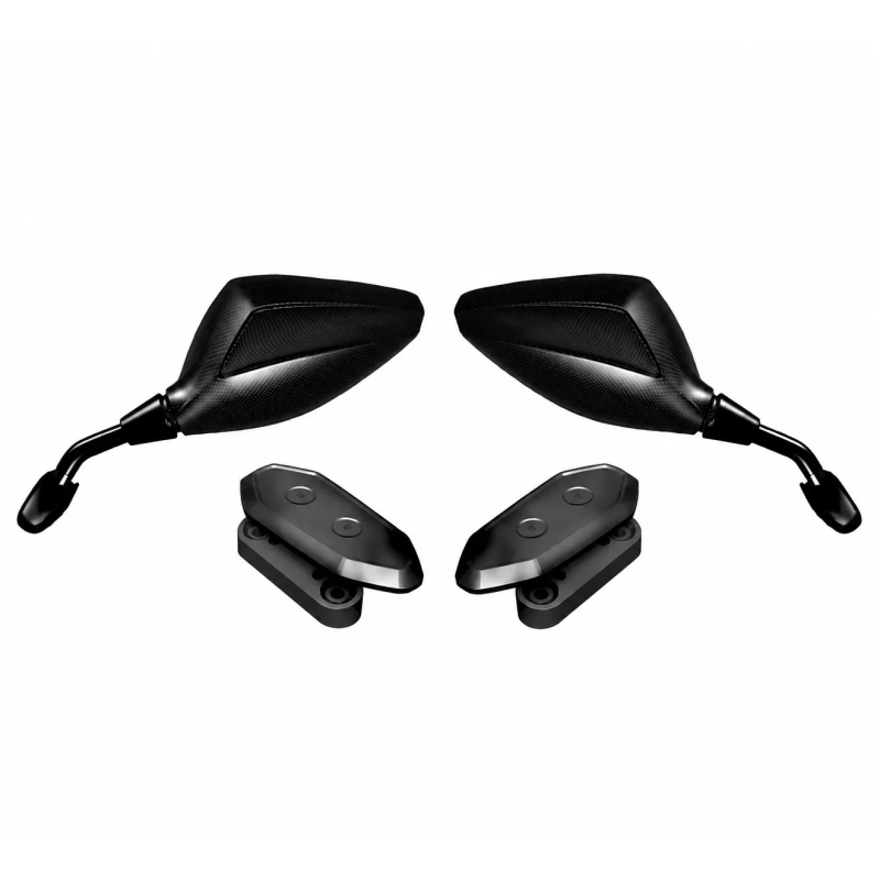 Pareja de espejos de carenado homologados Orion para Yamaha T-Max 500 08-11, Carbon look