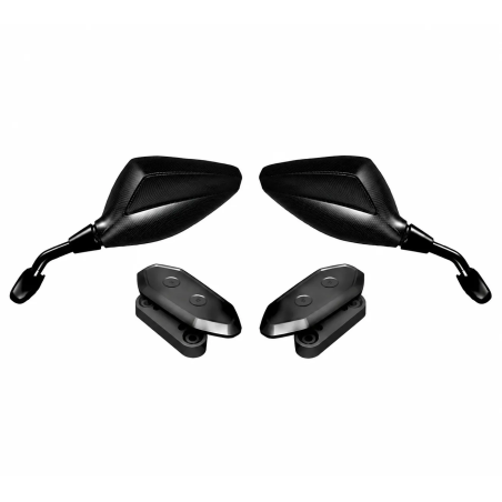 Orion E-Marked Fairing Mirrors for Yamaha T-Max 500 08-11, Carbon Look