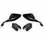 Paar Orion Verkleidungsspiegel mit Zulassung für Yamaha T-Max 500 08-11, Carbon-Look