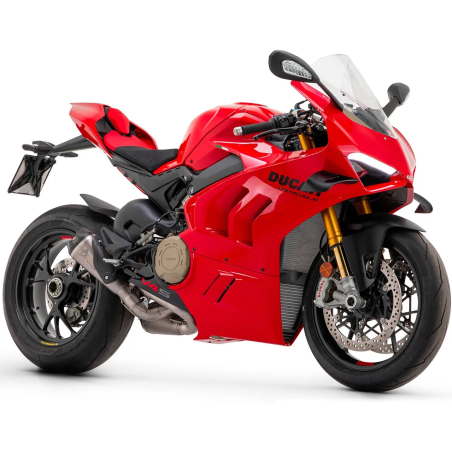 Arrow Works Full Titanium Exhaust Silencers for Ducati Panigale V4 2018-2024 for stock headers