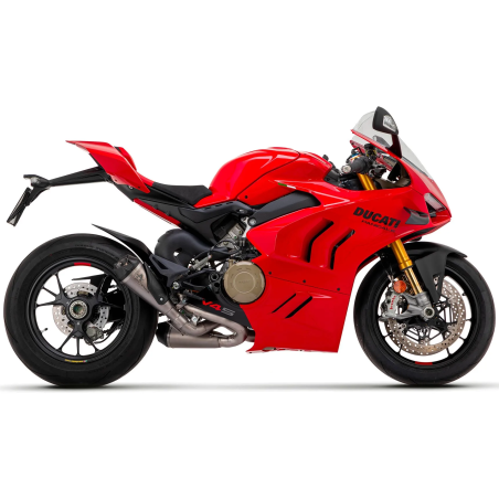 Silencieux racing Arrow Works full titane pour Ducati Panigale V4 2018-2024 pour raccords d'origine