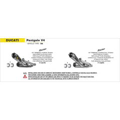 Silencieux racing Arrow Works full titane pour Ducati Panigale V4 2018-2024, Streetfighter V4 2020-2024 pour raccords d'origine