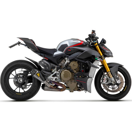 Silencieux racing Arrow Works full titane pour Ducati Panigale V4 2018-2024, Streetfighter V4 2020-2024 pour raccords d'origine