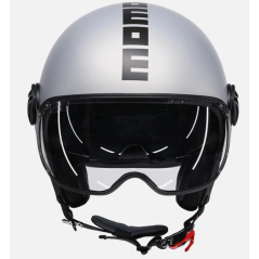 Casque Jet Momo Design FGTR Evo E2206 Gris Mat / Gris Céruléen