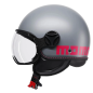 Momo Design FGTR Classic Fluo Jethelm Mattgrau / Fuchsia ECE2206 Momo Design FGTR Classic Fluo Jethelm Mattgrau / Fuchsia ECE2206
