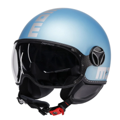 MOMO Design FGTR Evo Jet Helmet Matt Spring Blue/Silver E22/06 | Ref. 21184A8030
