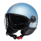 Casco Jet MOMO Design FGTR Evo Matt Spring Blue / Silver E22/06