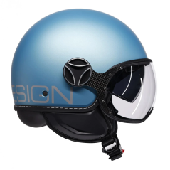 MOMO Design FGTR Evo Jethelm Matt Spring Blue/Silver E22/06 | Art. 21184A8030