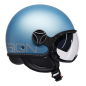 Casco Jet MOMO Design FGTR Evo Matt Spring Blue / Silver E22/06 Casco Jet MOMO Design FGTR Evo Matt Spring Blue / Silver E22/06
