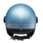 Casque Jet MOMO Design FGTR Evo Matt Spring Blue / Silver E22/06 Casque Jet MOMO Design FGTR Evo Matt Spring Blue / Silver E22/06