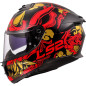 LS2 Stream II FF808 Drako Integralhelm, Ausführung Schwarz und Rot (ECE 22-06)