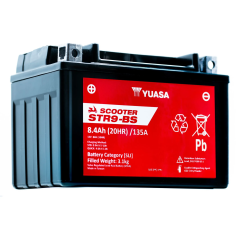 Yuasa STR9-BS YTX9-BS Scooter Battery 12V 8Ah, Left Positive
