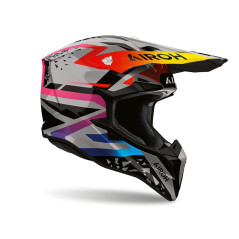 Casco Cross Airoh Wraaap Karma lucido
