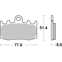 Pastiglie Freno Brembo 07BB26SA Sinterizzate Strada, BMW dal 2001, 1 coppia