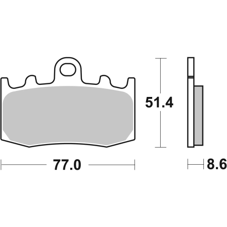 Brembo 07BB26SA Gesinterde Remblokken Weggebruik, BMW van 2001, 1 paar
