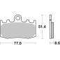 Pastiglie Freno Brembo 07BB26SA Sinterizzate Strada, BMW dal 2001, 1 coppia