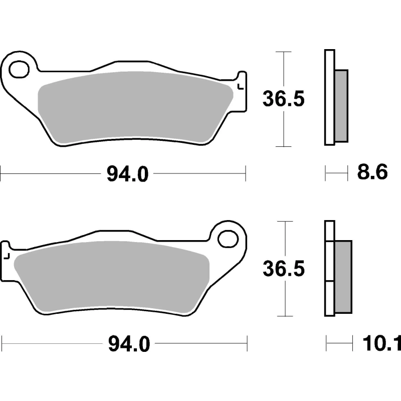 Plaquettes de Frein Brembo 07BB28SP Frittées Route arriere BMW , 1 pair