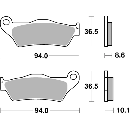 Brembo 07BB28SP Gesinterde Remblokken Weggebruik achterkant BMW, 1 paar