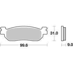 Brembo 07YA37SP Gesinterde Remblokken Weggebruik achterkant, 1 paar