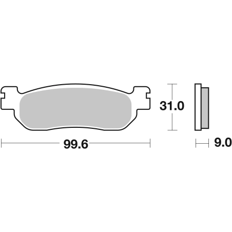 Plaquettes de Frein Brembo 07YA37SP Frittées Route arriere, 1 pair
