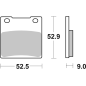 Brembo 07KS05SP Sintered Road Brake Pads rear , 1 pair