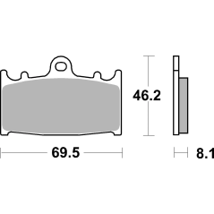 Brembo 07KA13SA Gesinterde Remblokken Weggebruik, 1 paar