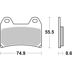 Brembo 07BB19SA Gesinterde Remblokken Weggebruik, 1 paar