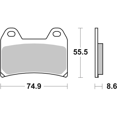 Brembo 07BB19SA Gesinterde Remblokken Weggebruik, 1 paar