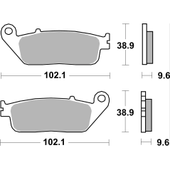 Brembo 07HO41LA Gesinterde Remblokken Weggebruik, 1 paar Honda Integra 750, CB500, CX500X, NC750X