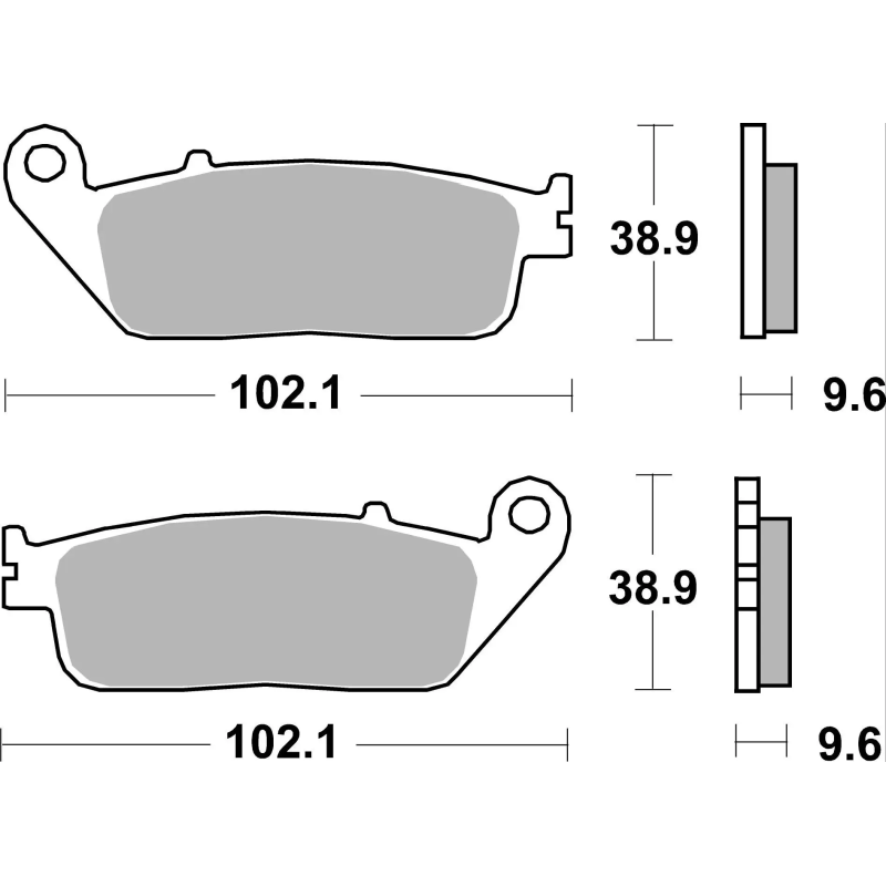 Brembo 07HO41LA Gesinterde Remblokken Weggebruik, 1 paar Honda Integra 750, CB500, CX500X, NC750X