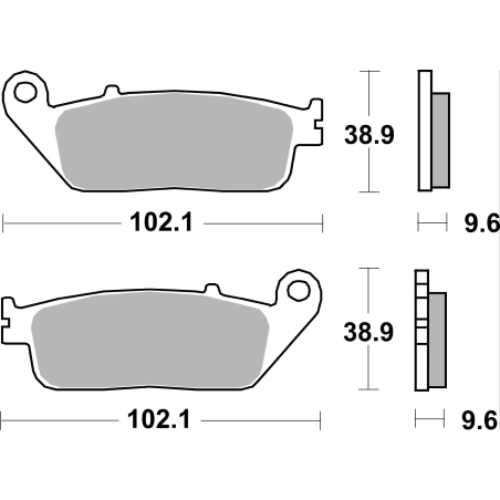 Brembo 07HO41LA Gesinterde Remblokken Weggebruik, 1 paar Honda Integra 750, CB500, CX500X, NC750X