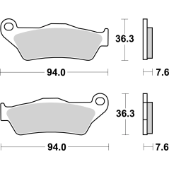 Brembo 07BB04CC Remblokken Carbon Keramisch, 1 paar