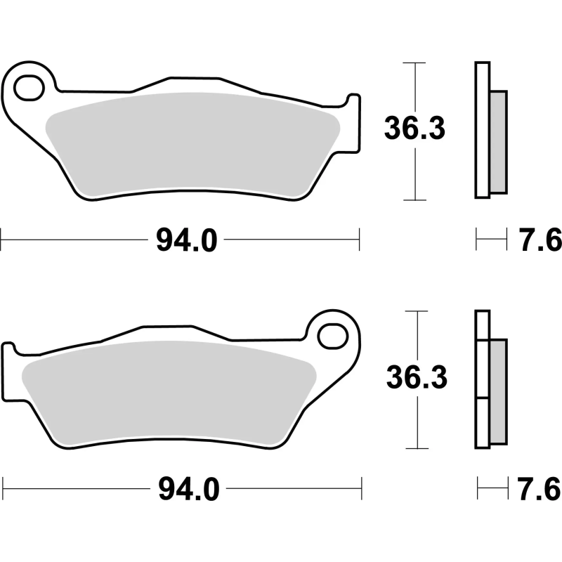 Brembo 07BB04CC Remblokken Carbon Keramisch, 1 paar