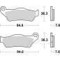 Brembo 07BB04CC Remblokken Carbon Keramisch, 1 paar