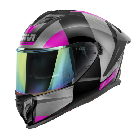 Givi 50.3 Vision helm glanzend zwart titanium fuchsia