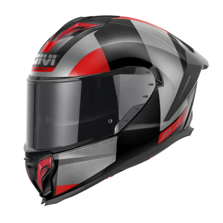 Givi 50.3 Vision helm zwart titanium rood glanzend