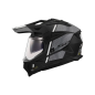 Casco Adventure LS2 MX702 Pioneer II Hill nero opaco grigio