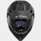 Casco Adventure LS2 MX702 Pioneer II SOlid nero opaco