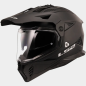 LS2 MX702 Pioneer II Adventure Motorhelm solid mat zwart