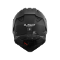 LS2 MX702 Pioneer II Adventure Motorhelm solid mat zwart