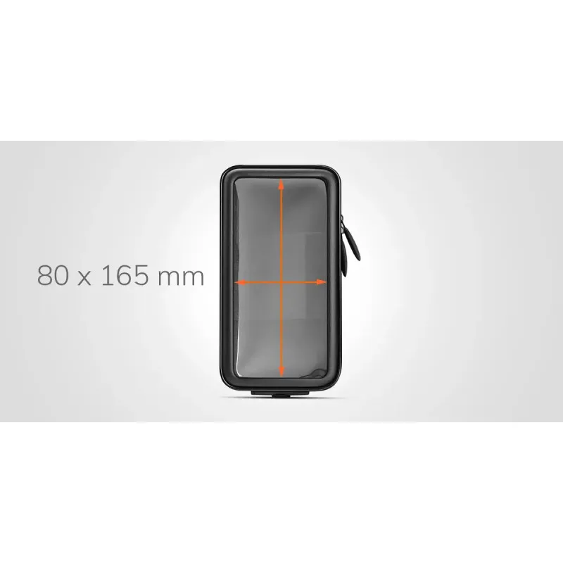 Support téléphone moto étanche Optiline 80x165 mm pour systèmes Duo Lock